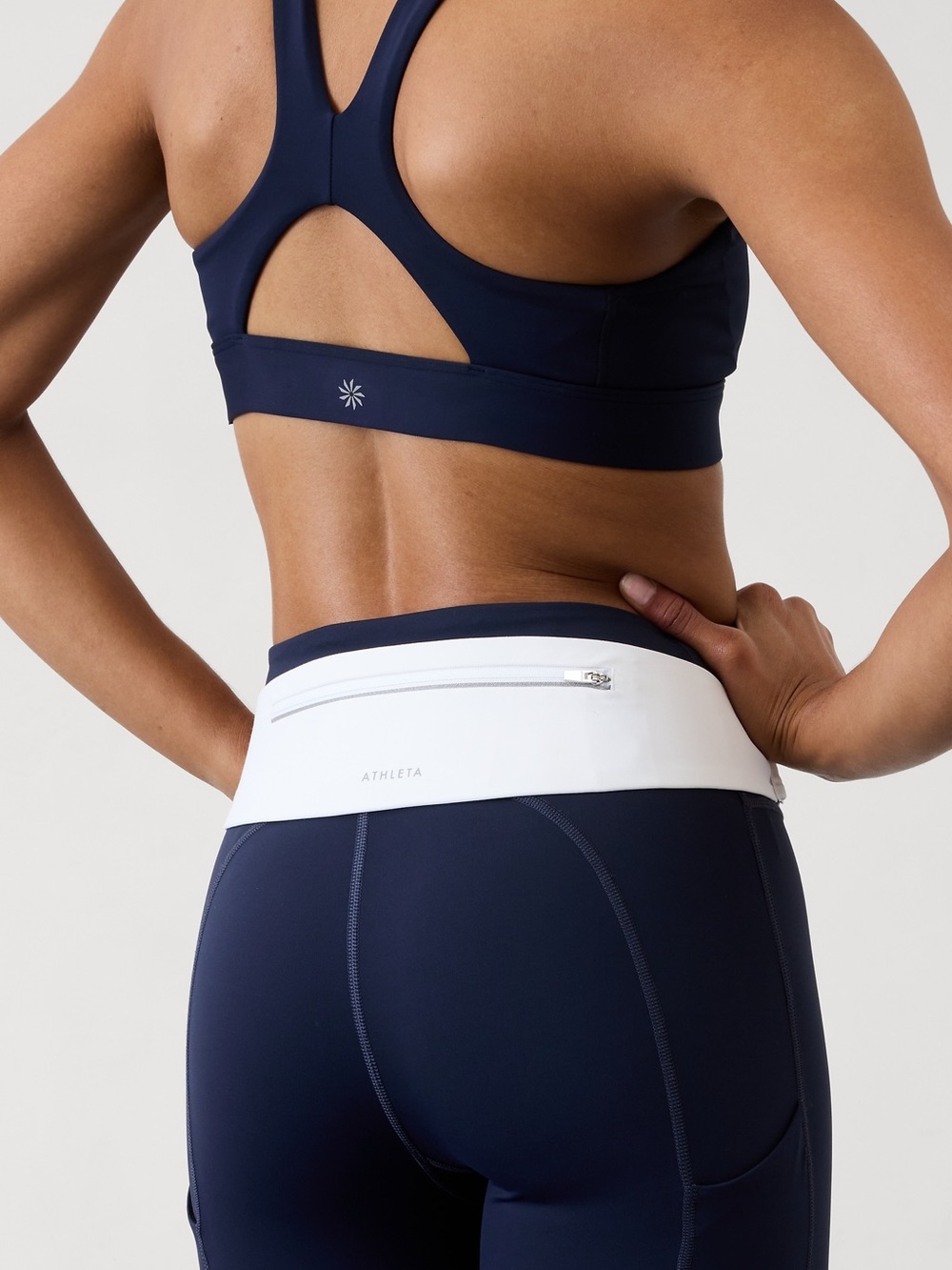 Athleta Pacesetter Run Belt | White | NWOT